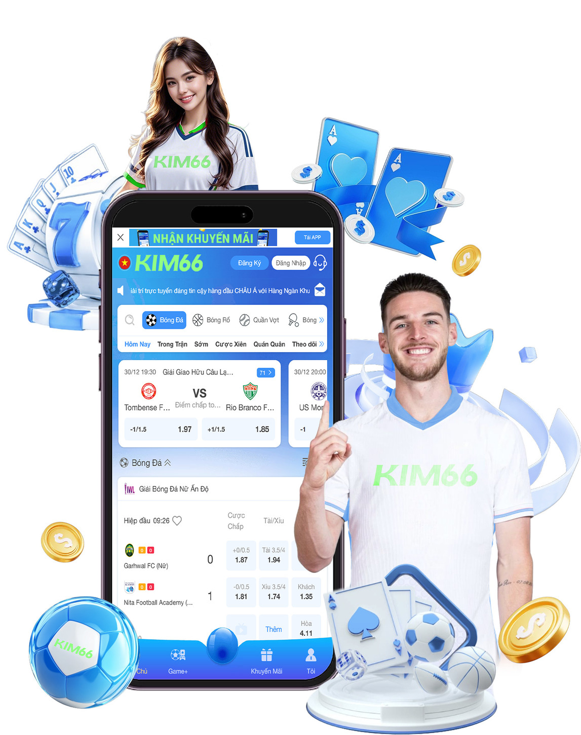 Bảng kèo cá cược thể thao kèo Châu Á tại Kim66